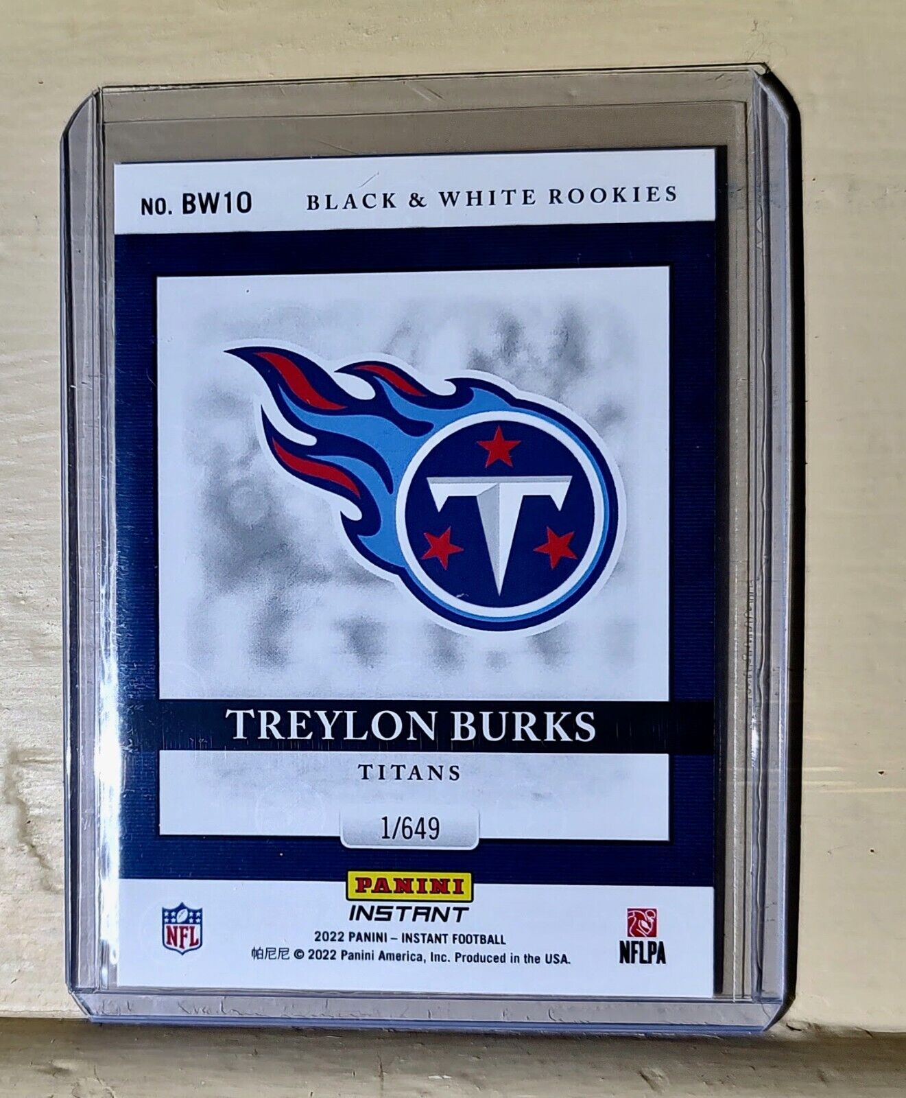 Treylon Burks 2022 Panini NFL Black & White Rookies #10 Football Card 1 of 649