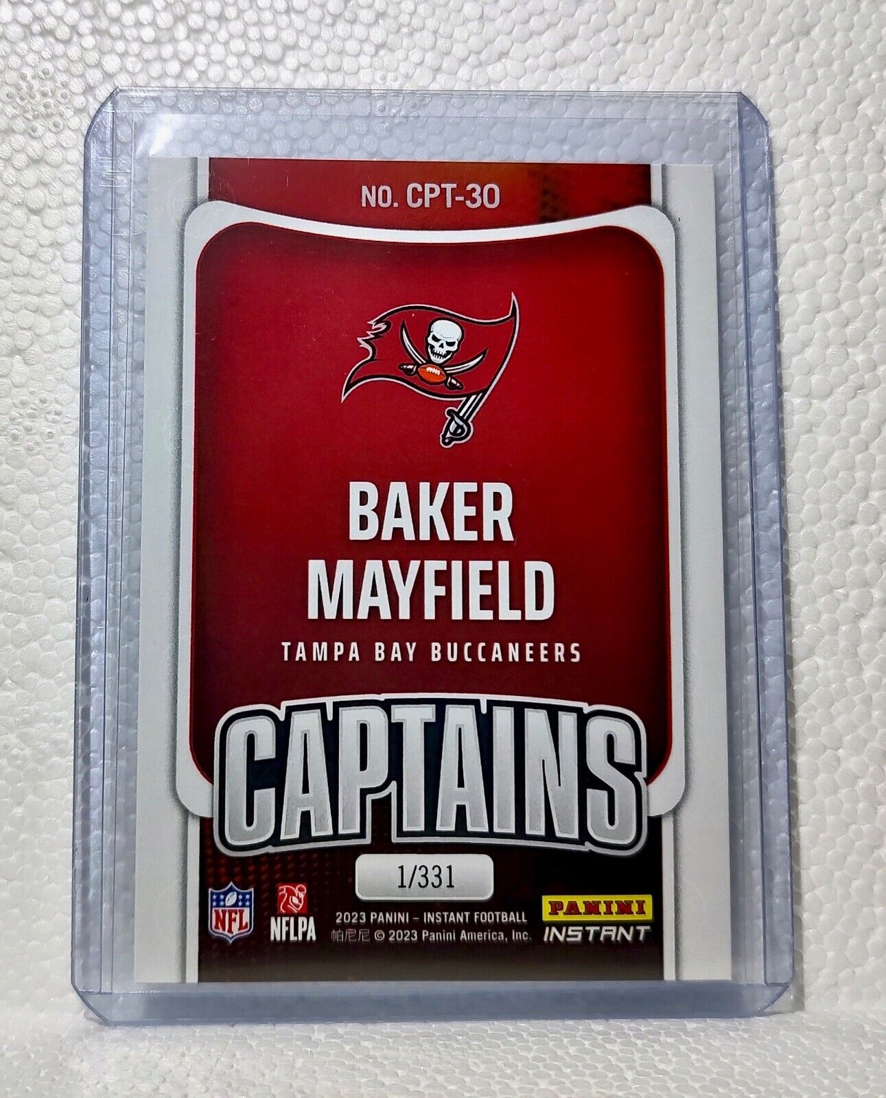 Baker Mayfield 2023 Panini NFL Captain #30 Football Card Buccaneers 1/331