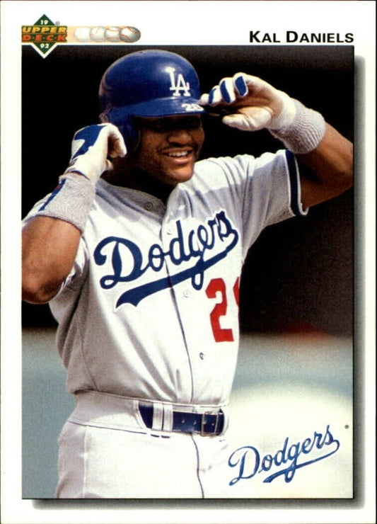 Kal Daniels 1992 Upper Deck MLB #284 Baseball Card Los Angeles Dodgers