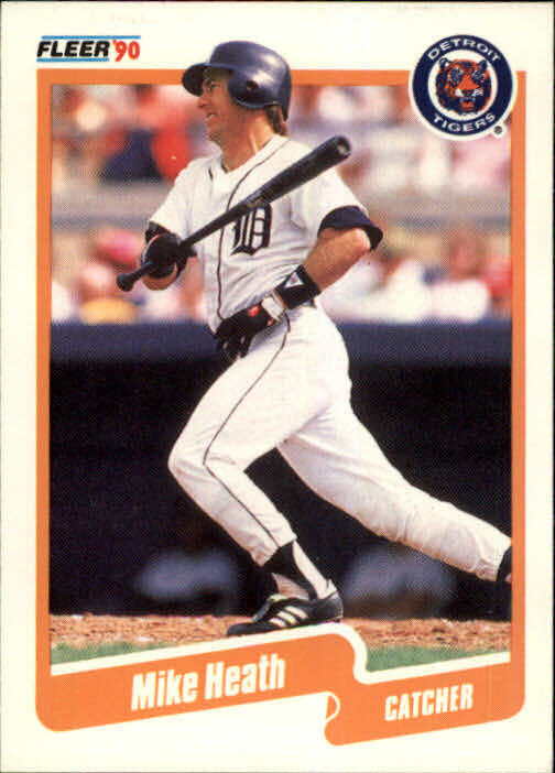 1990 Mike Heath Fleer Baseball Card #603