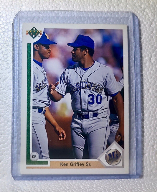 Ken Griffey Sr. 1991 Upper Deck MLB #572 Baseball Card Seattle Mariners