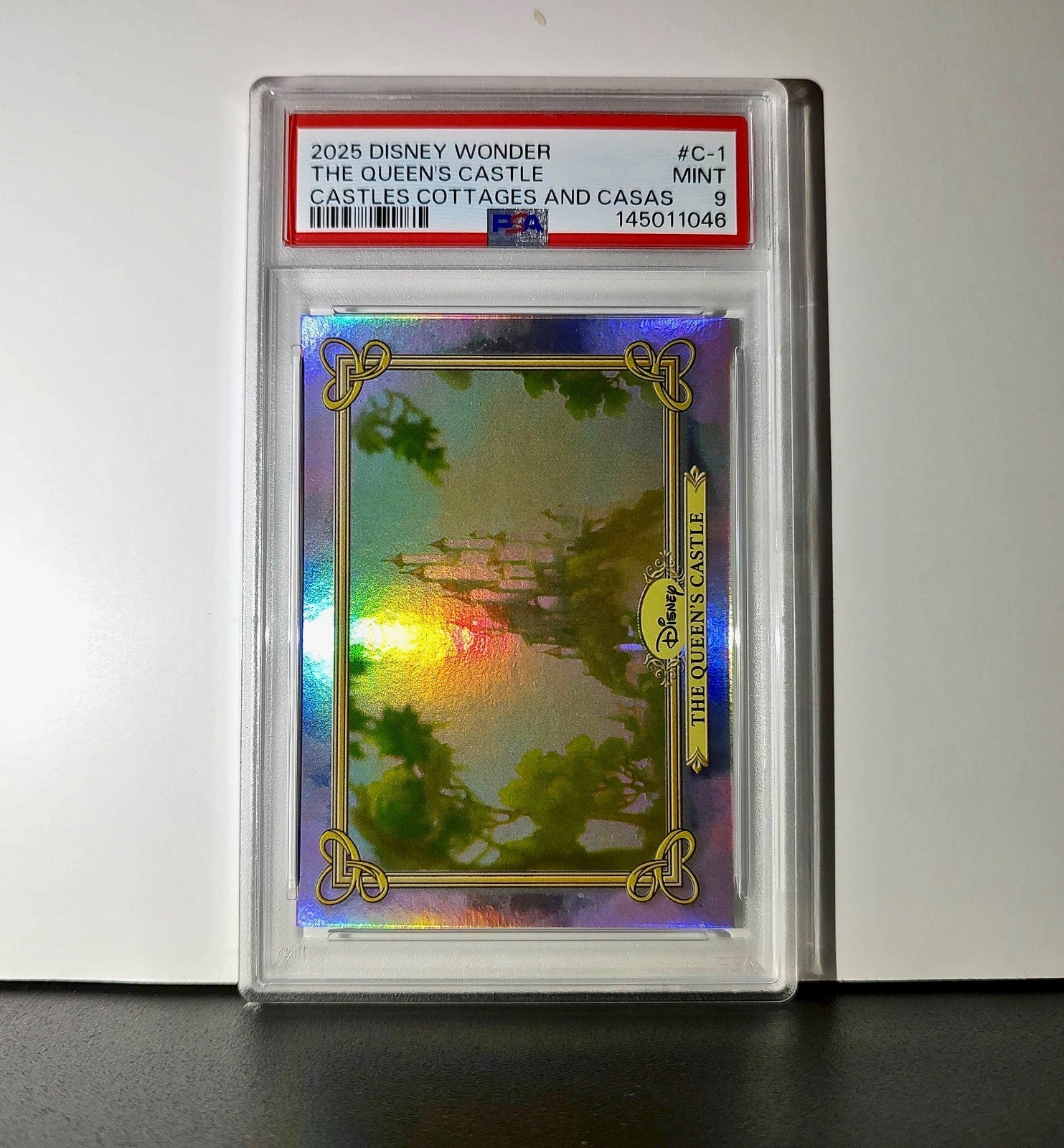 The Queen's Castle 2025 Topps Disney #C-1 Card PSA 9 MT