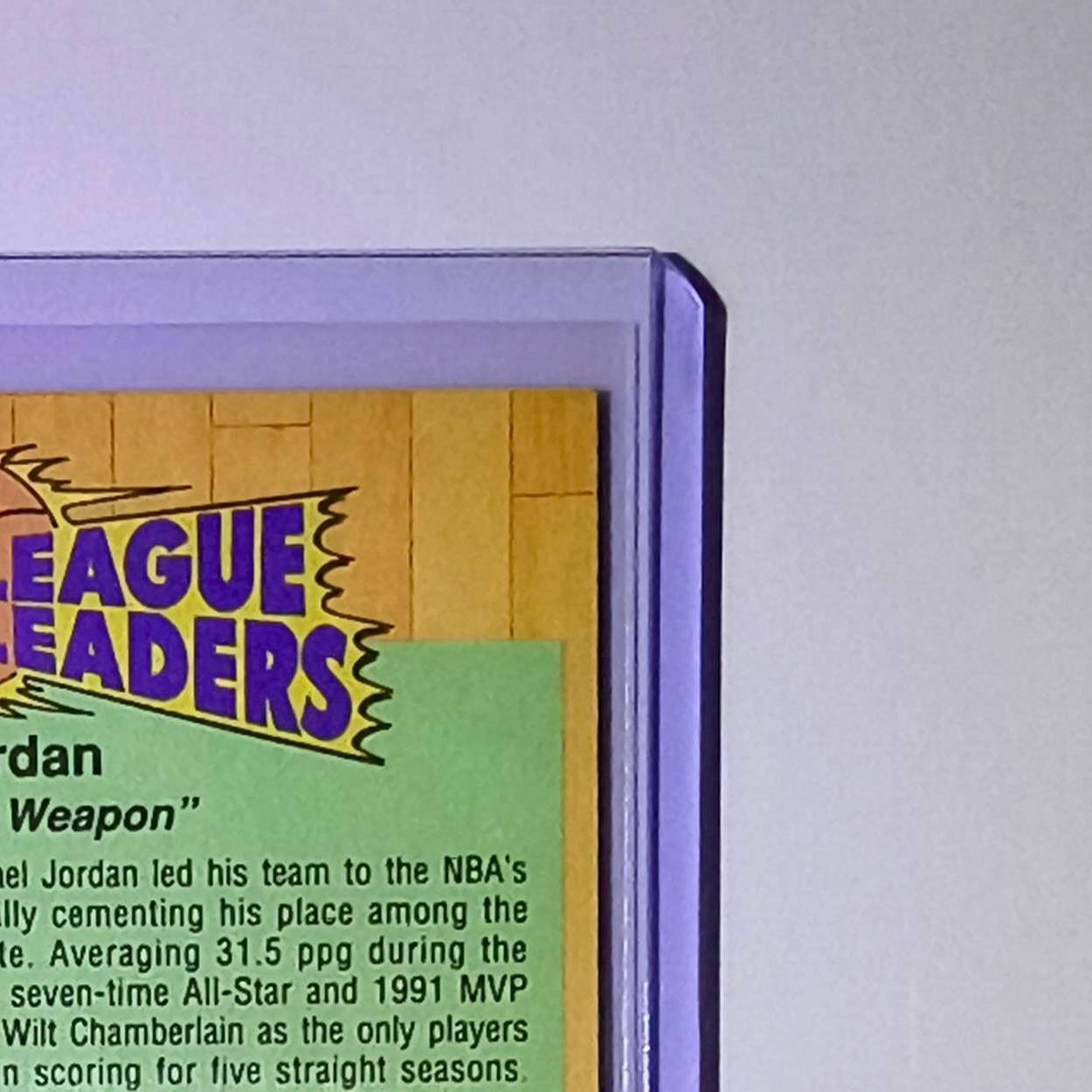 Michael Jordan 1991-92 Fleer League Leaders #220 Basketball Card Chicago Bulls