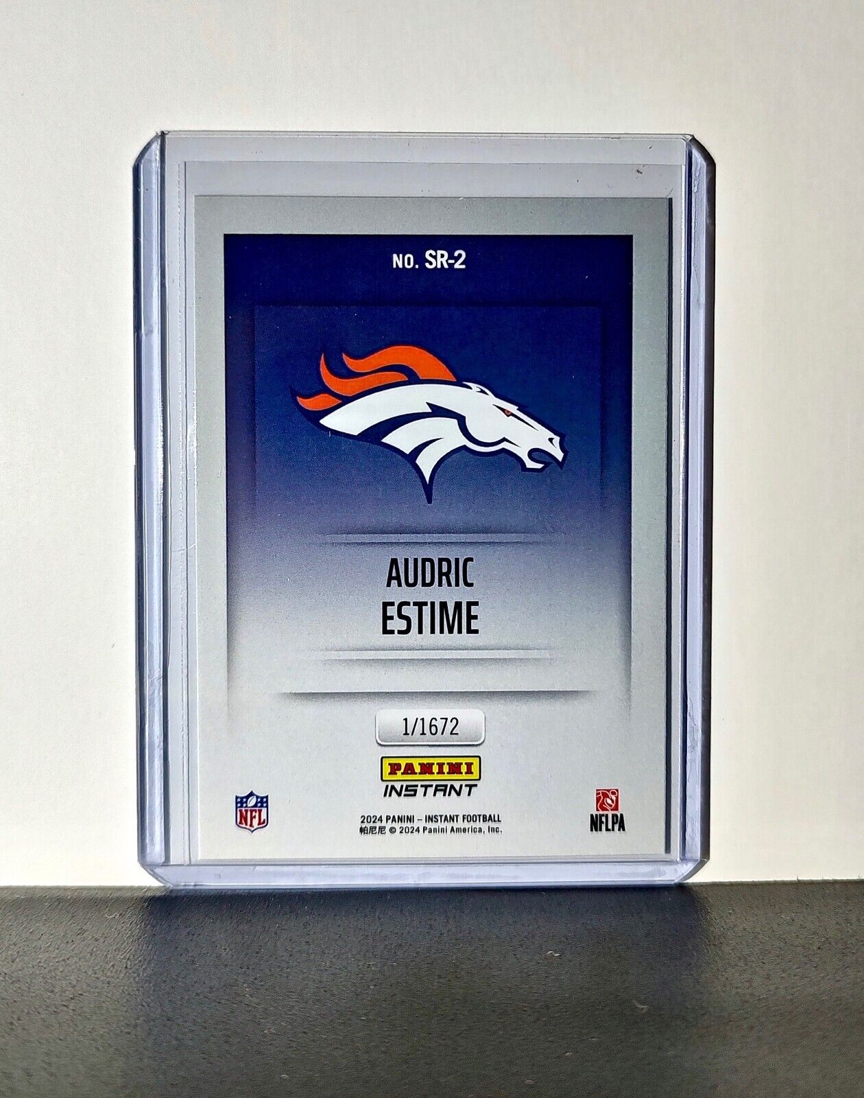 Audric Estime 2024 Panini NFL Studio Rookies #2 Card Denver Broncos 1/1672