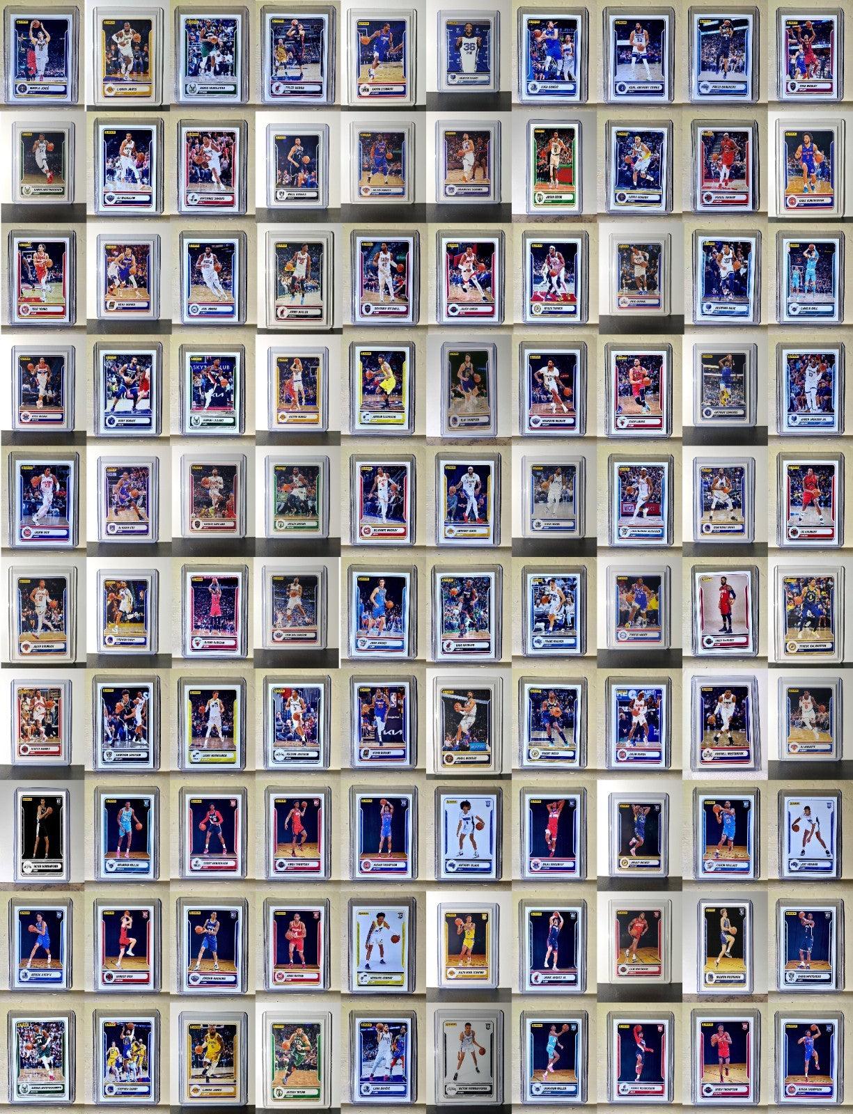 2023-24 Panini NBA Sticker Collection Complete 100 Football Card Set