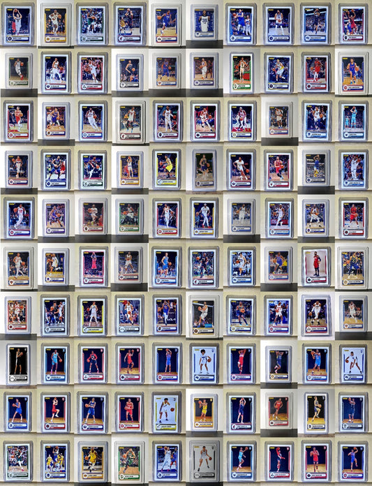 2023-24 Panini NBA Sticker Collection Complete 100 Football Card Set