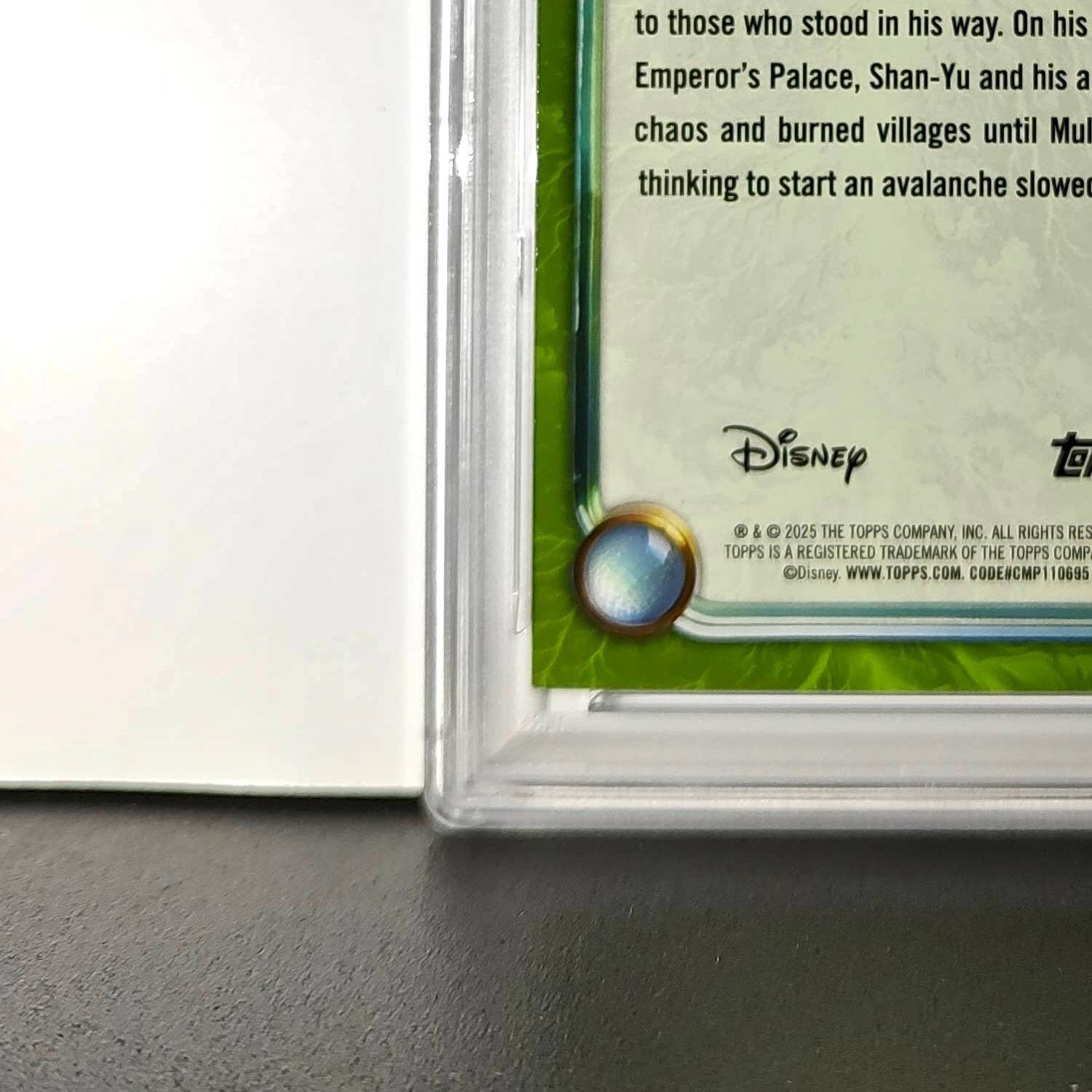 Shan-Yu 2025 Topps Disney Wonder #180 Card Mulan PSA 8