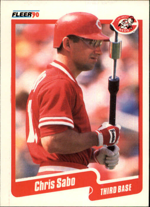 1990 Chris Sabo Fleer Baseball Card #433
