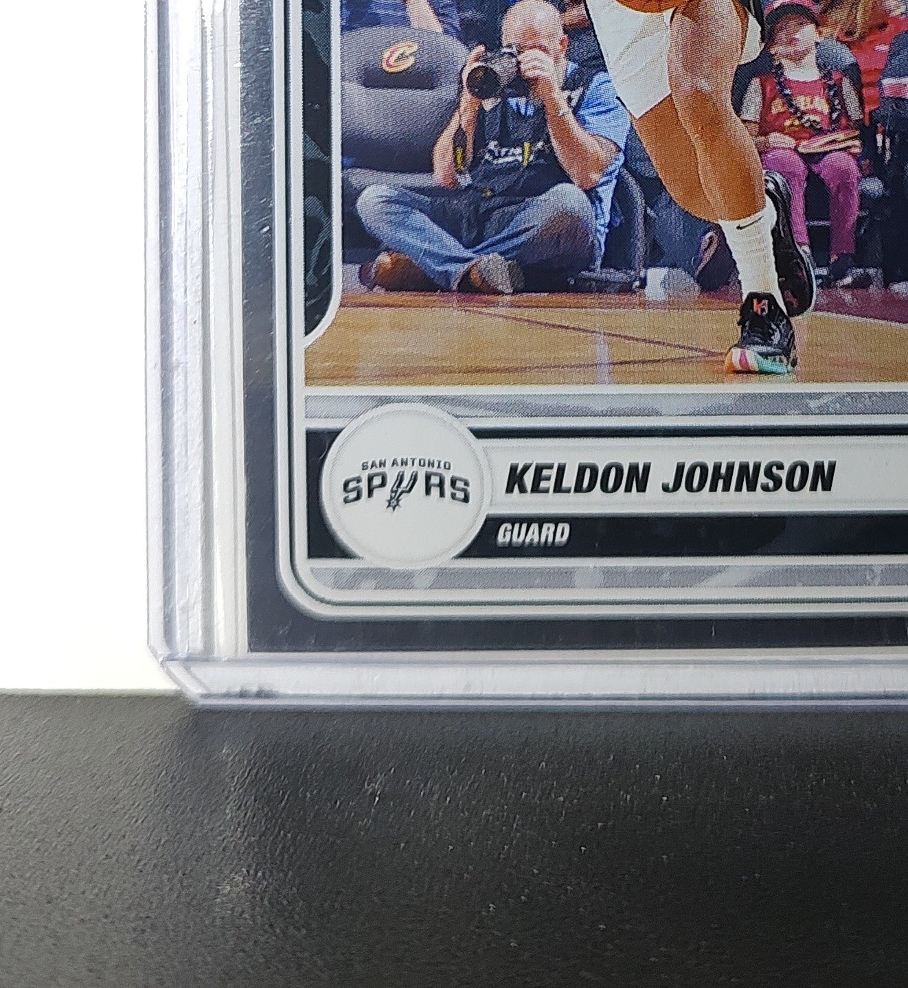 Keldon Johnson 2023-24 Panini NBA Sticker Foil Card #64 San Antonio Spurs