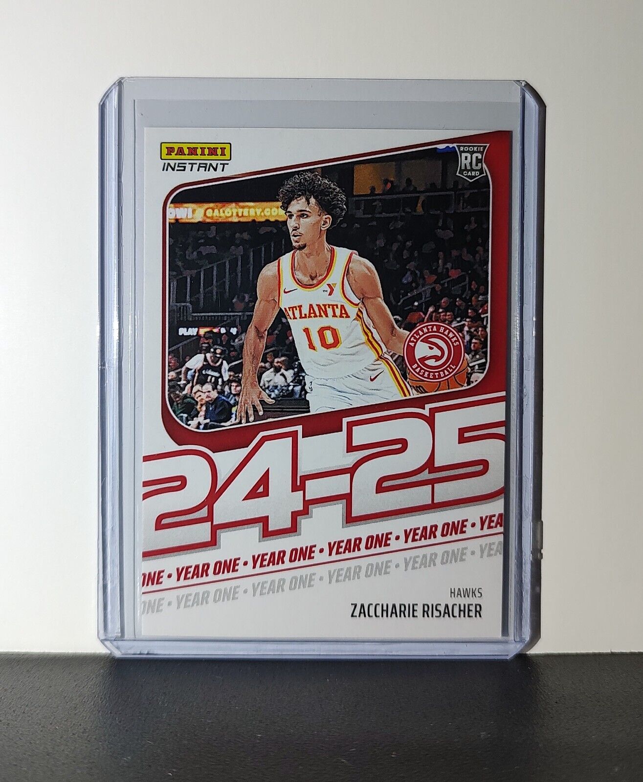 Zaccharie Risacher Rookie Card 2024-25 Panini Year One #1 Atlanta Hawks 1/613