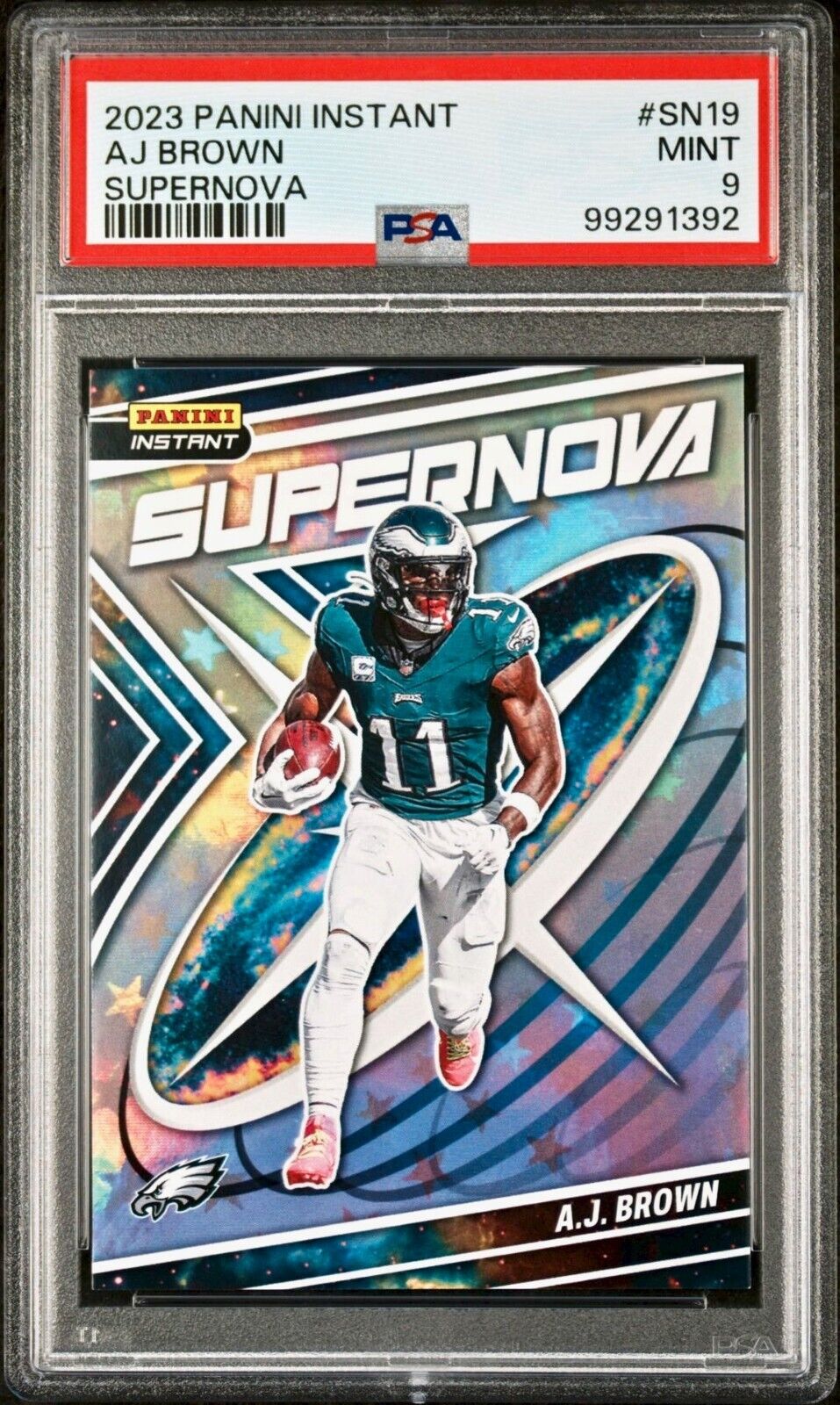 A.J. Brown 2023 Panini Supernova NFL #SN-19 Football Card PSA 9 Mint