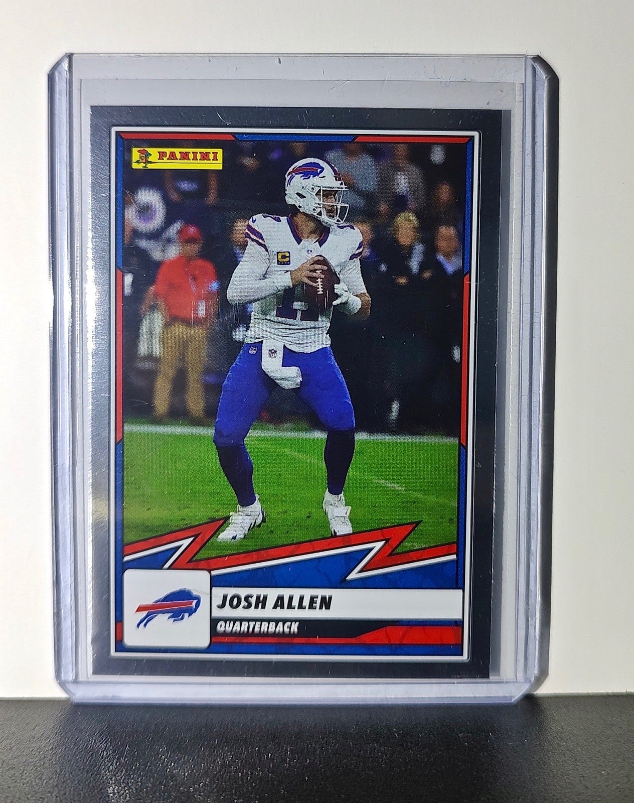 Josh Allen 2025 Panini NFL #10 Foil Sticker Card Buffalo Bills