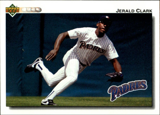Jerald Clark 1992 Upper Deck MLB #292 Baseball Card San Diego Padres