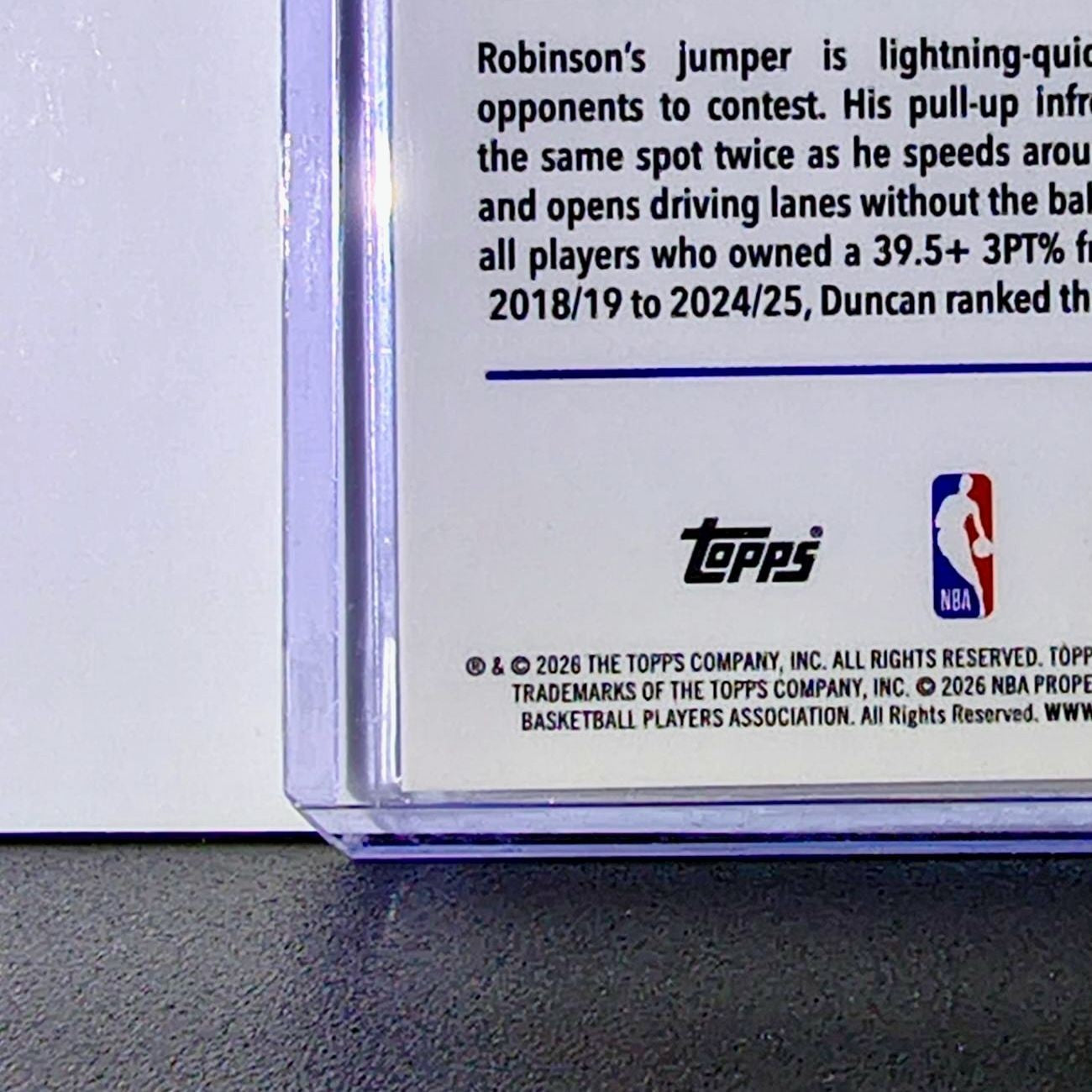 Duncan Robinson 2025-26 NBA Topps Chrome Update Refractor #136 Card Pistons