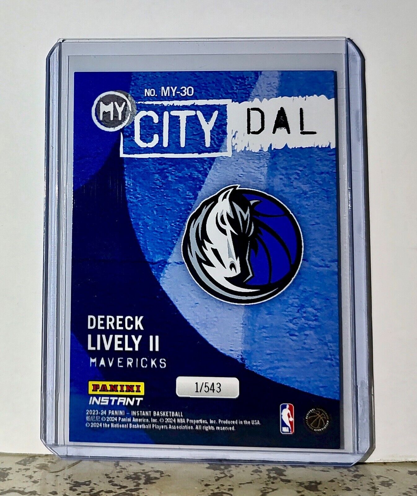 Dereck Lively II 2023-24 Panini NBA #30 MyCity Basketball Card Mavericks 1/543