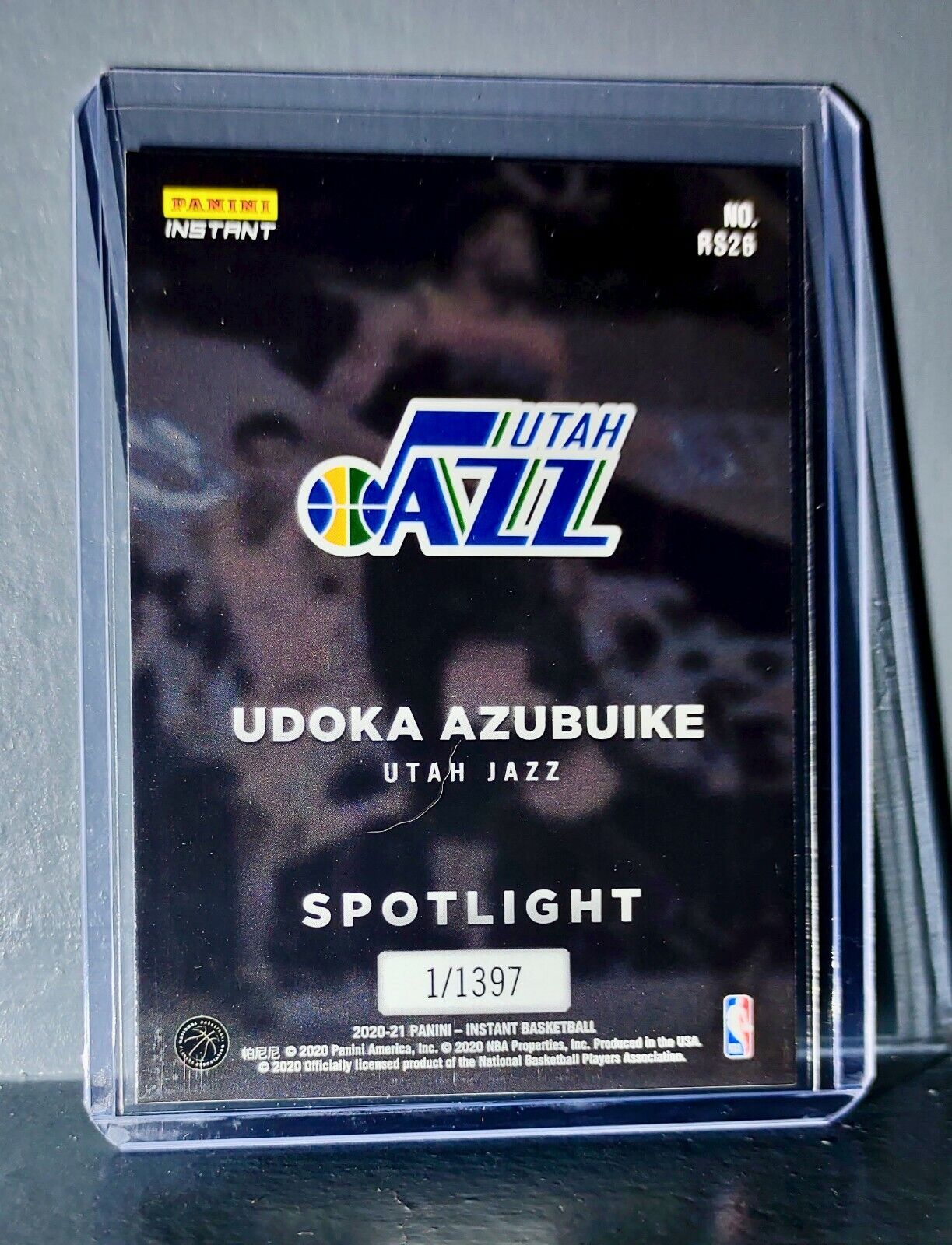 Udoka Azubuike Rookie Spotlight 2020-21 Panini NBA #26 Card 1 of 1397