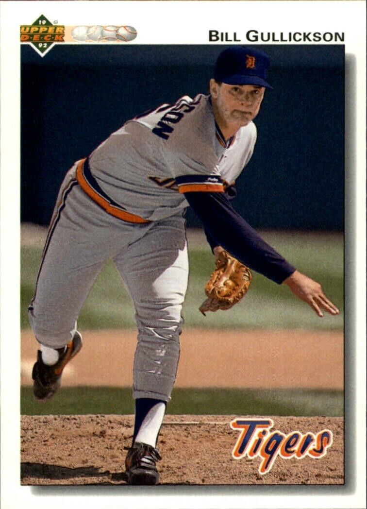 Bill Gullickson 1992 Upper Deck MLB #317 Baseball Card Detroit Tigers