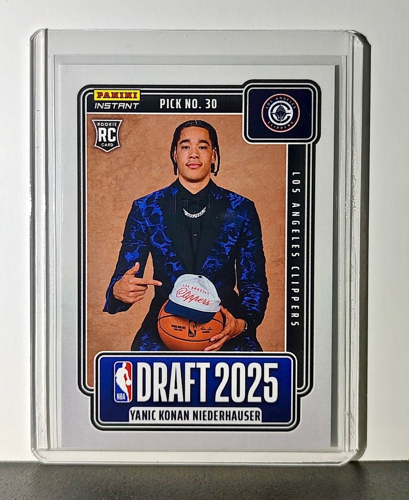 Yanic Konan Niederhauser Rookie 2025-26 Panini NBA #26 Draft Night LA Clippers