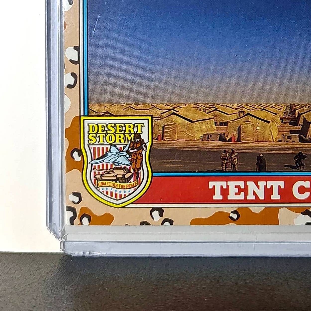 Tent City 1991 Topps Desert Storm #175 Card