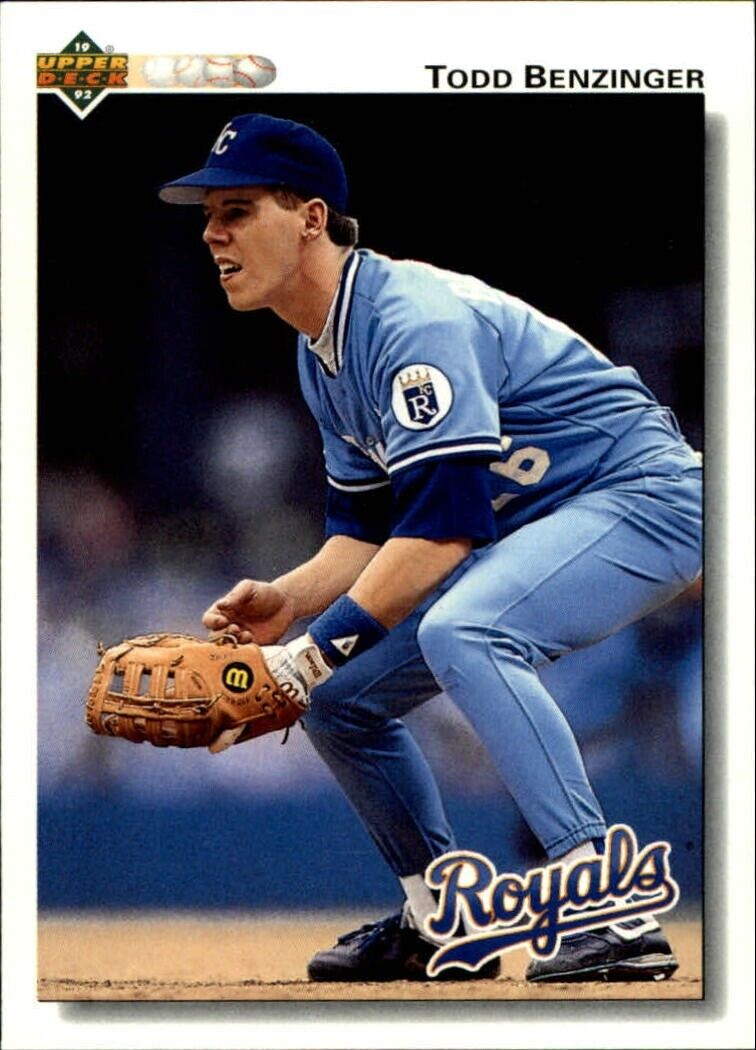 Todd Benzinger 1992 Upper Deck MLB #518 Baseball Card Kansas City Royals