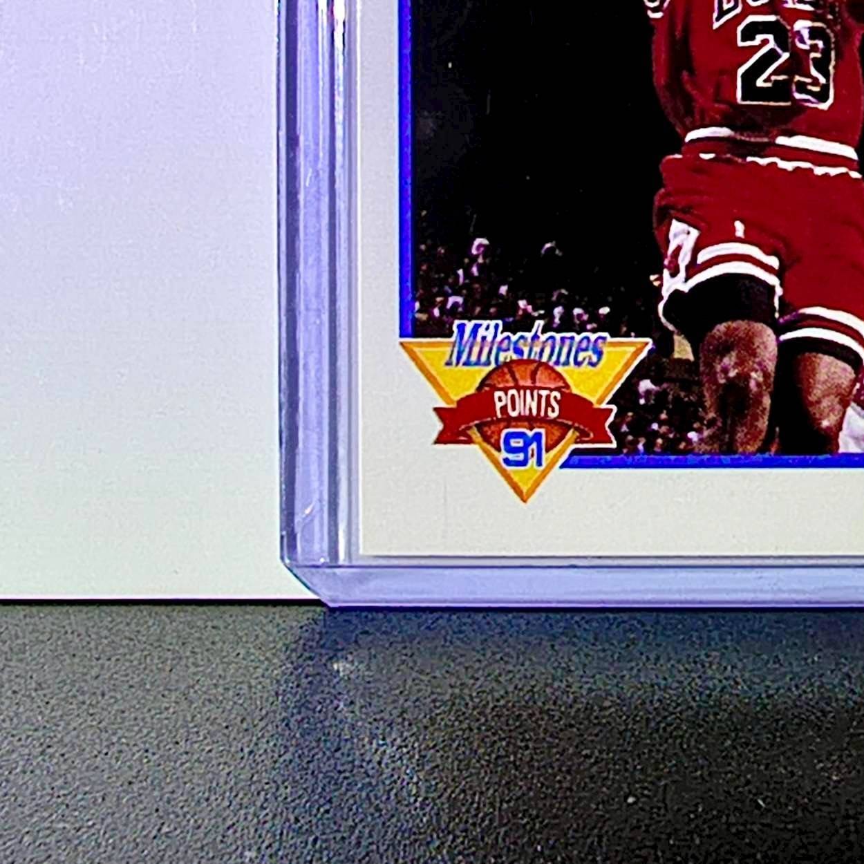 Michael Jordan 1991-92 NBA Hoops Milestones Points #317 Card Chicago Bulls