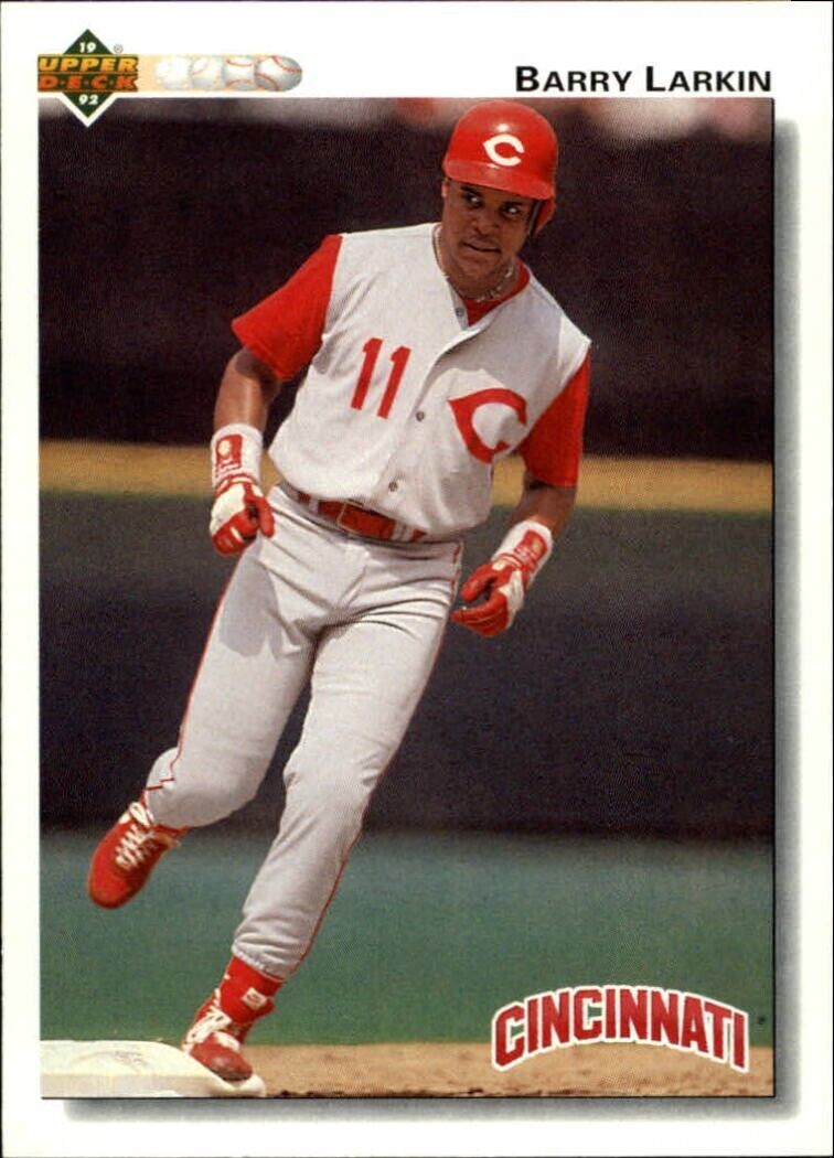 Barry Larkin 1992 Upper Deck MLB #144 Baseball Card Cincinnati Reds