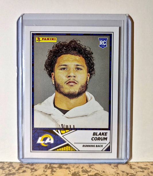 Blake Corum 2024 Panini NFL #95 Rookie Sticker Card Los Angeles Rams