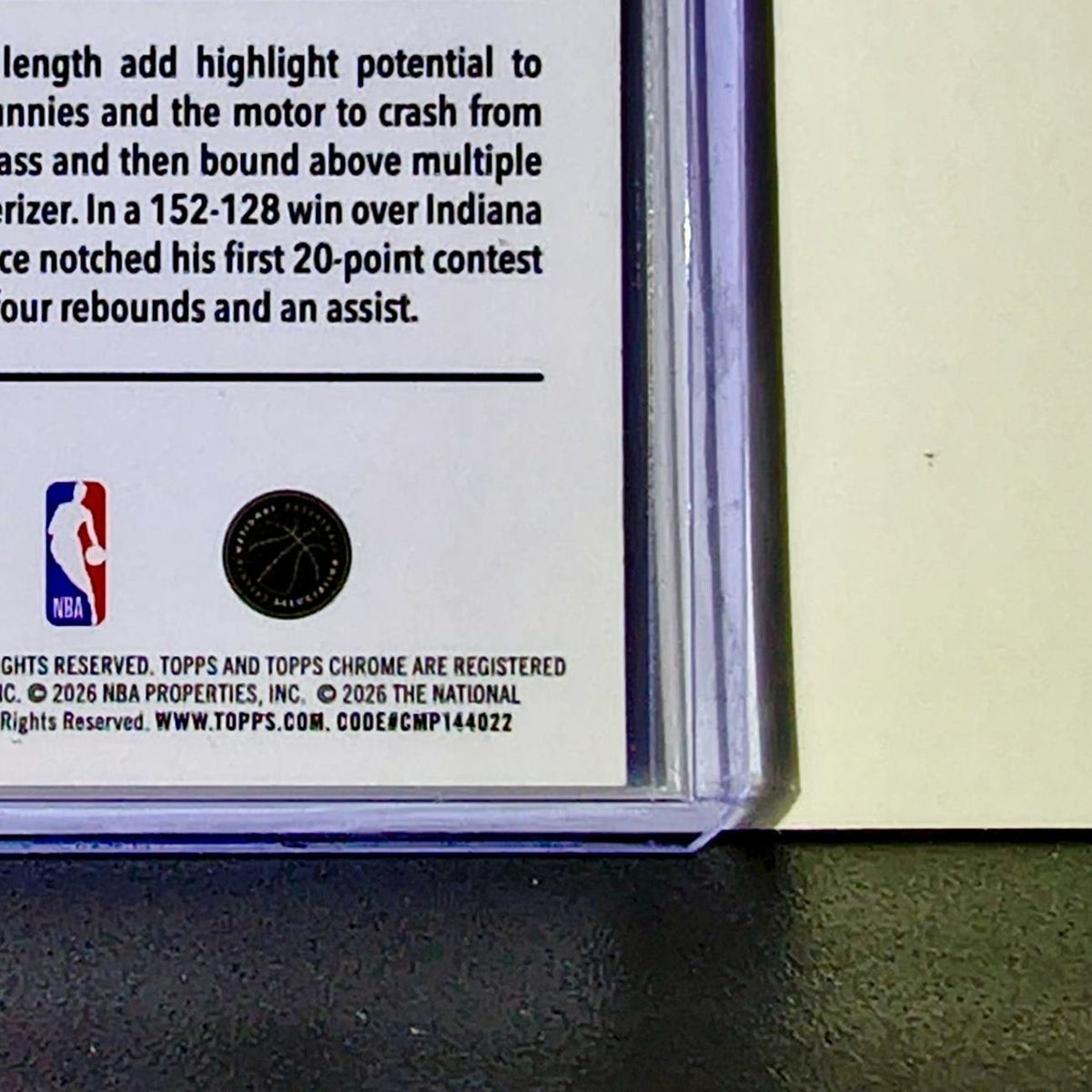 Ace Bailey Rookie 2025-26 NBA Topps Chrome Update #155 Basketball Card Utah Jazz