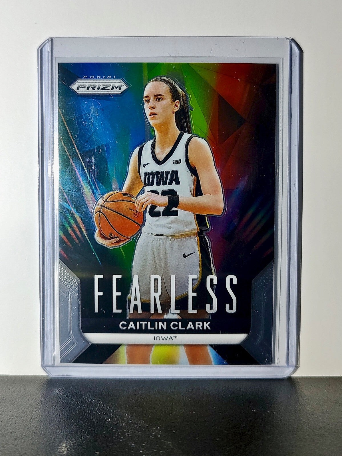 Caitlin Clark 2024 Panini Prizm Fearless #F1 Basketball Card Iowa Hawkeyes