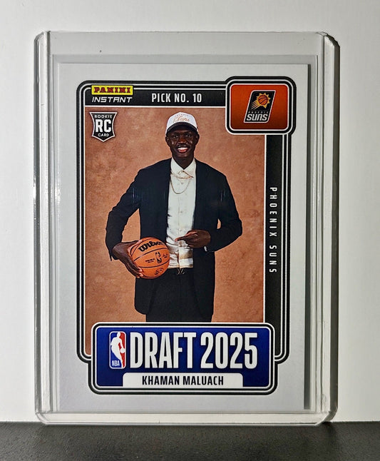 Khaman Maluach Rookie 2025-26 Panini NBA #10 Draft Night Card Phoenix Suns