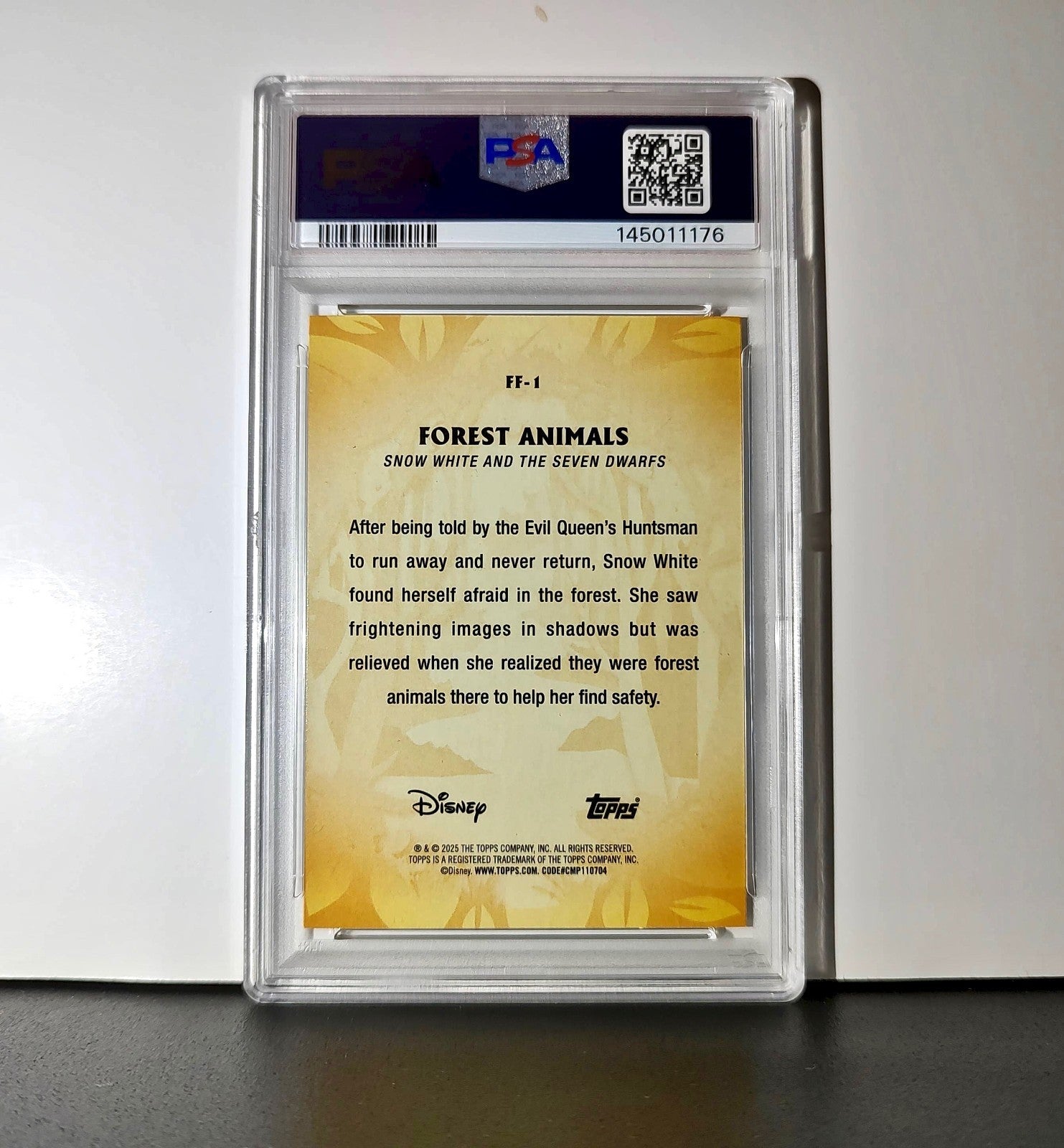 Forest Animals 2025 Topps Disney 2025 Topps Disney #FF-1 Furry Friends PSA 10