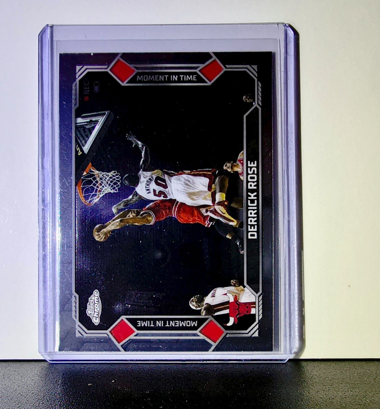 Derrick Rose 2025-26 NBA Topps Chrome Update Moment in Time #MT-25 Card Bulls 