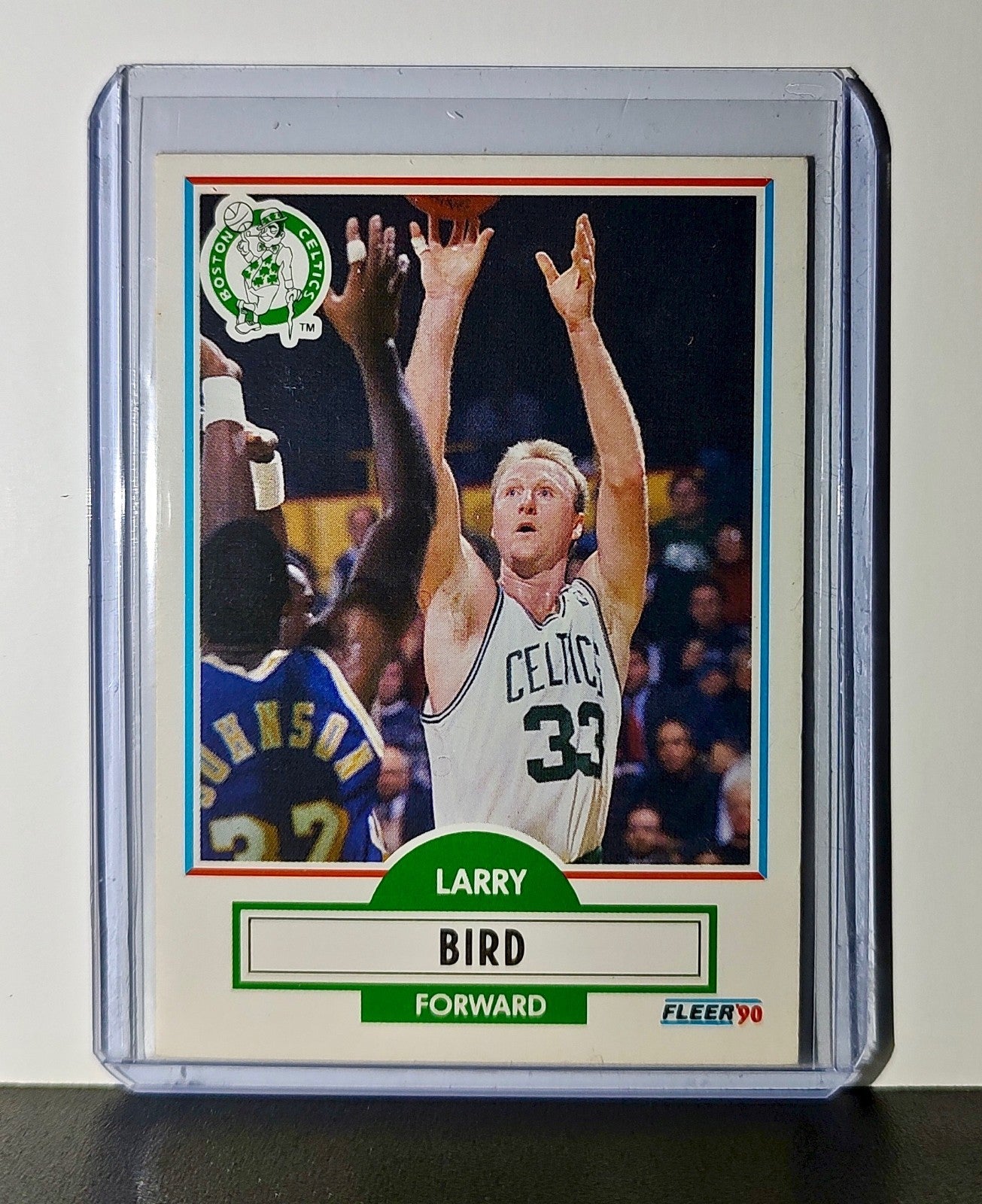 Larry Bird 1990 Fleer NBA #8 Card Boston Celtics