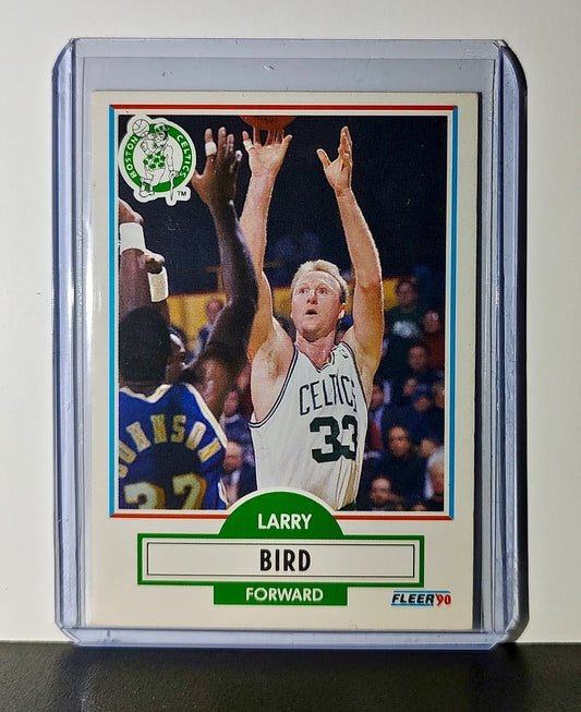 Larry Bird 1990 Fleer NBA #8 Card Boston Celtics