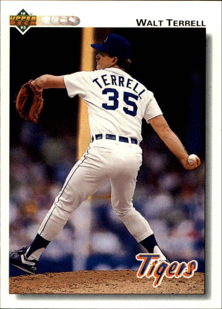 Walt Terrell 1992 Upper Deck MLB #520 Baseball Card Detroit Tigers