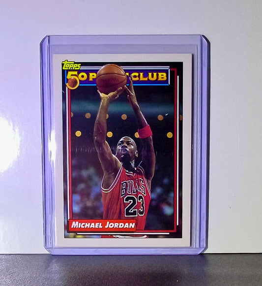 Michael Jordan 1992-93 Topps 50 Point Club #205 Card Chicago Bulls