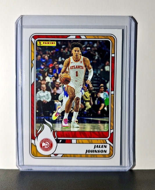 Jalen Johnson 2024-25 Panini NBA #58 Sticker Card Atlanta Hawks