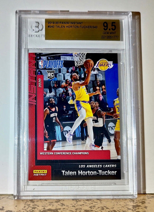 Talen Horton-Tucker 2019-20 Panini NBA #240 Rookie 1 of 340 BGS 9.5 Gem Lakers