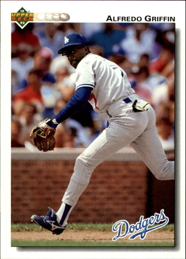 Alfredo Griffin 1992 Upper Deck MLB #282 Baseball Card Los Angeles Dodgers