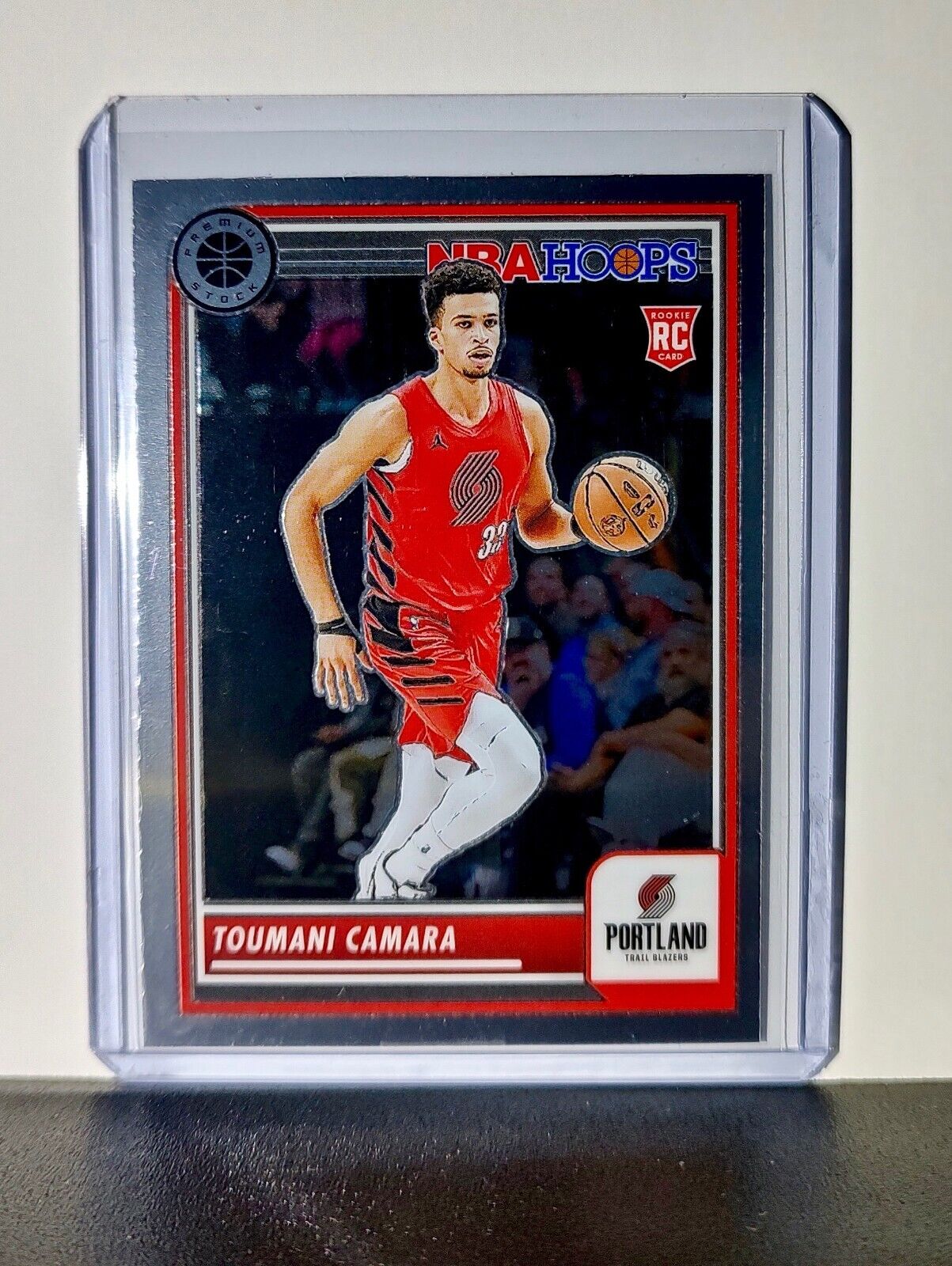 Toumani Camara 2023-24 Panini Premium Stock NBA Hoops #10 Rookie Trail Blazers
