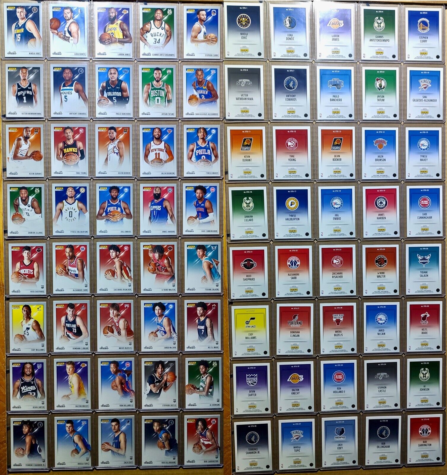 2024-25 Panini Instant NBA Studio Complete 40 Card Basketball Set 1/275