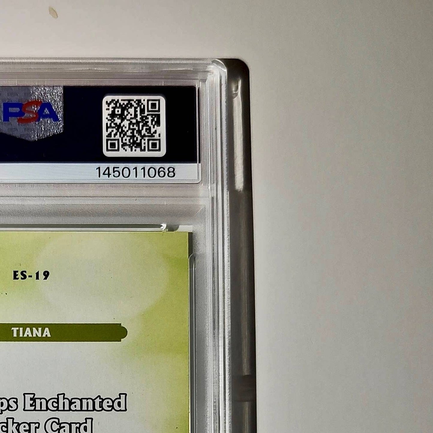 Tiana 2025 Topps Disney #ES-19 Enchanted Sticker Card PSA 9