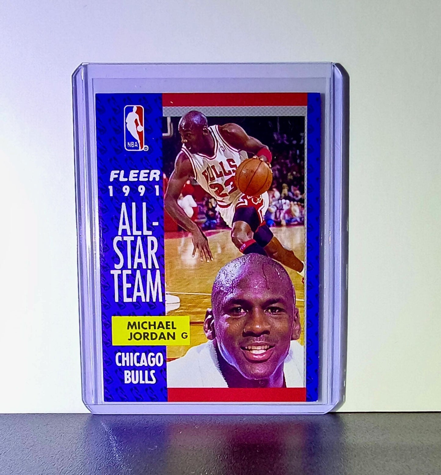 Michael Jordan 1991-92 Fleer All-Star Team #211 Basketball Card Chicago Bulls