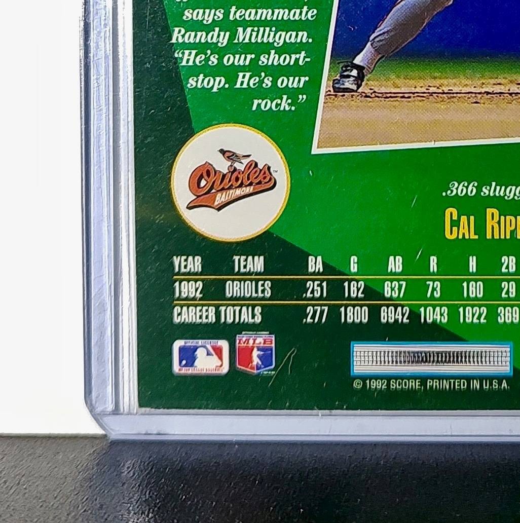 1992 Cal Ripken Jr Score MLB #18 Baseball Card Baltimore Orioles