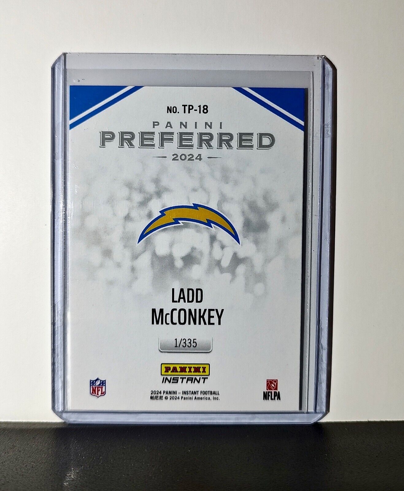 Ladd McConkey 2024 Panini Preferred NFL #18 Rookie Card LA Chargers 1/335
