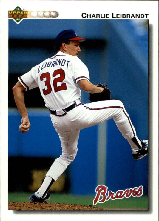 Charlie Leibrandt 1992 Upper Deck MLB #170 Baseball Card Atlanta Braves