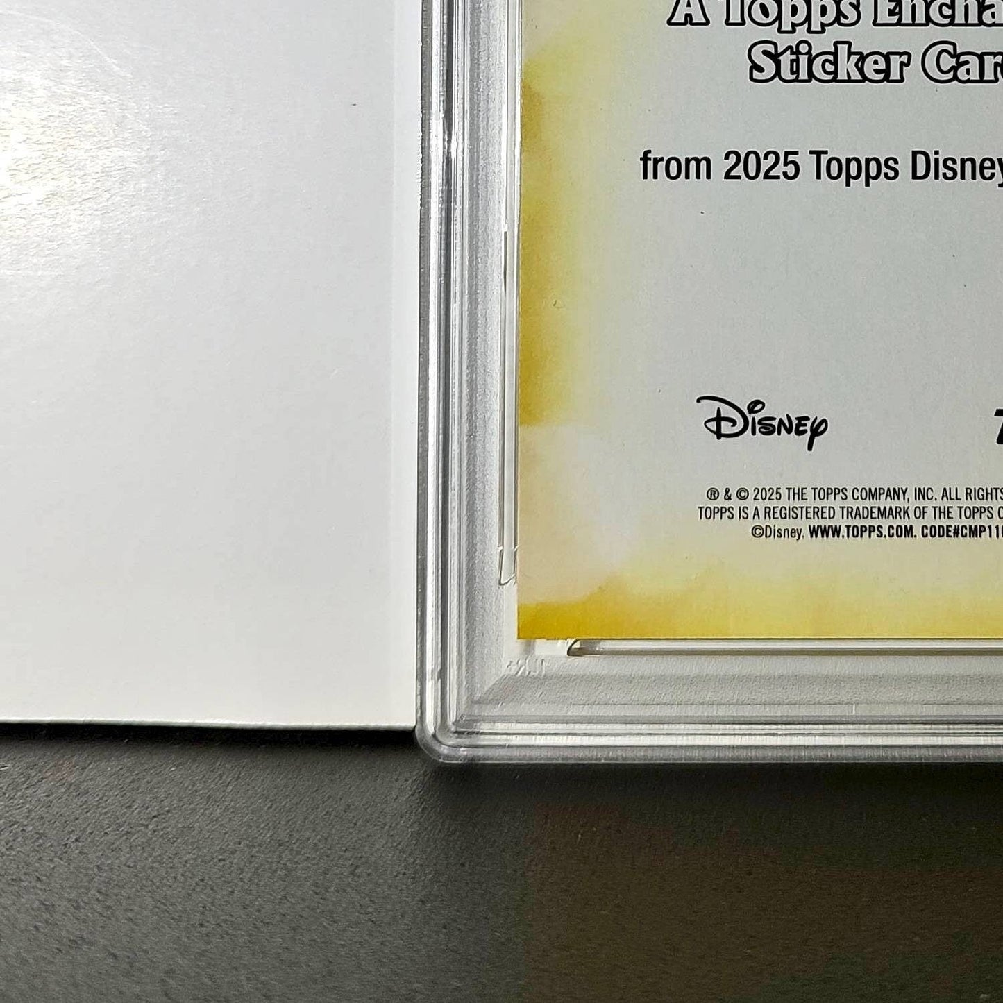 Belle 2025 Topps Disney #ES-13 Enchanted Sticker Beauty and the Beast PSA 9 MT