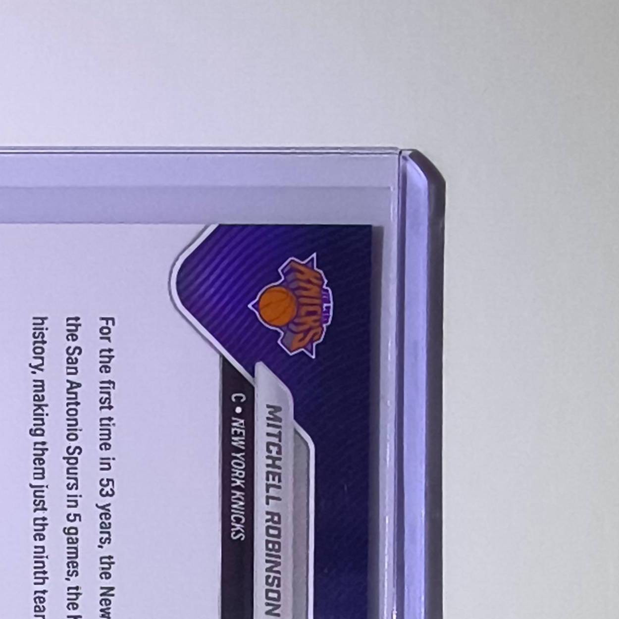 Mitchell Robinson 2026 Topps Now NBA Champions #C8 Card New York Knicks