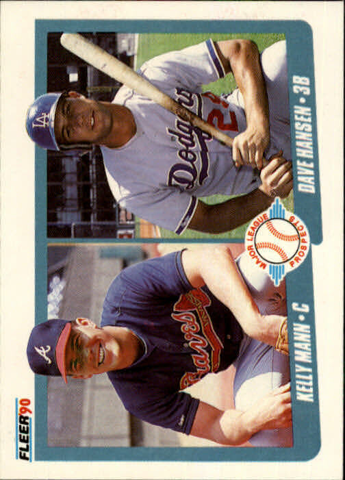 1990 Kelly Mann / Dave Hansen Fleer Baseball Card #642