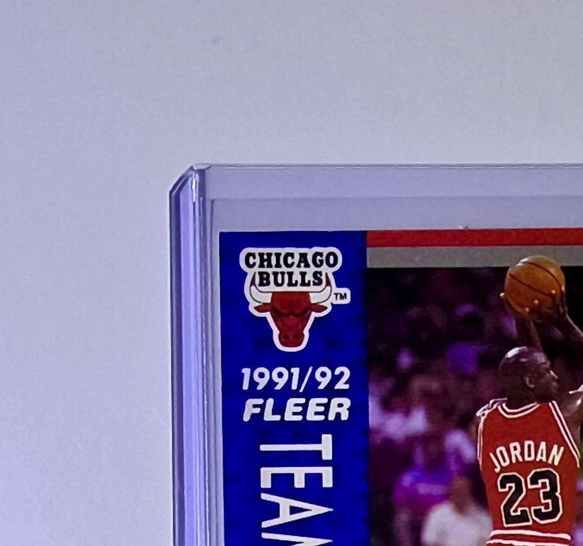 Michael Jordan 1991-92 Fleer Team Leader #375 Basketball Card Chicago Bulls